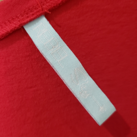 Rebel Sky, red anchor graphic nautical theme, short sleeve tee shirt, XL - Picture 5 of 11